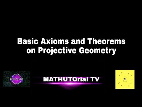 L8: Basic Axioms and Theorems on Projective Geometry