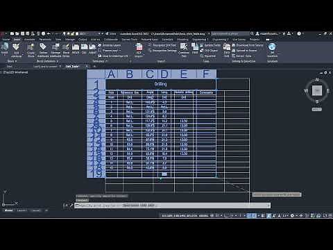 Edit table rows and columns height | AutoCAD Tips in 60 Seconds