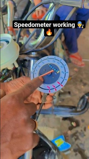 bike Speedometer working 👨‍🔧🔥 #mechanicrohit #automobile #shorts #reels #youtubeshorts #mechanic