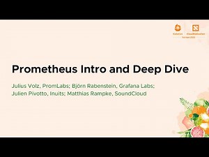 Prometheus Intro and Deep Dive - Julius Volz, Björn Rabenstein, Matthias Rampke
