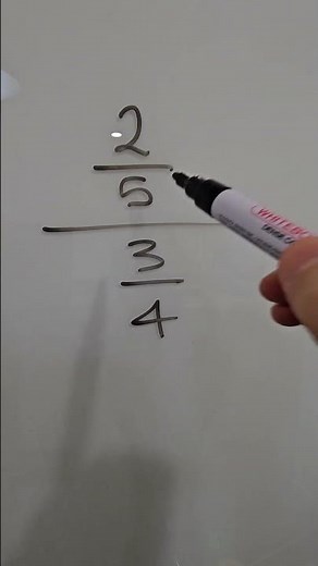 How to simplify compound fractions e.g. simplify (2/5)/(3/4)