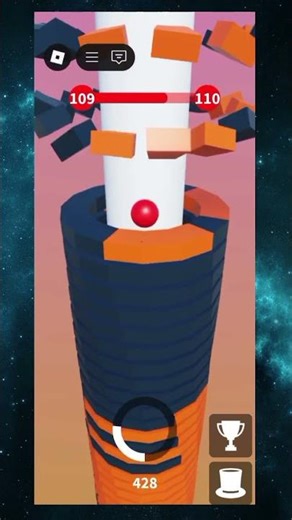 STACK BALL LEVEL 110 #roblox