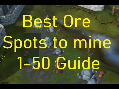 Runescape 3 Best Spots to Mine Levels 1 - 50 Ore Guide Part 1