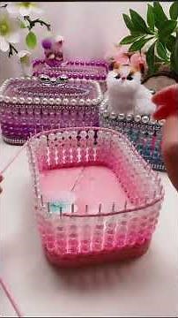 Make A Beautiful Tissue Box / Tissue Holder At Home / How to make a DIY tissue box step by step ! 🐚💕