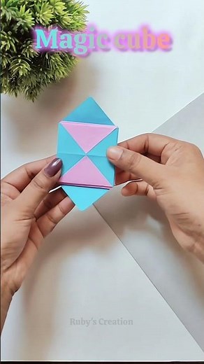 DIY ORIGAMI MAGIC CUBE STEP BY STEP EASY TUTORIAL | EASY PAPER CRAFT FOR BEGINNERS