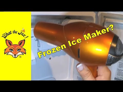 Frozen Ice maker LG refrigerator