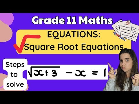 Square Root Equations Grade 11 Maths Explained