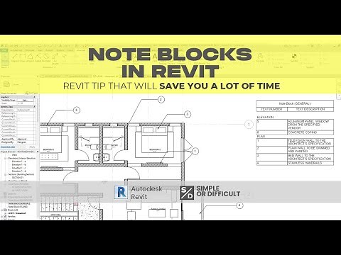 NOTE BLOCKS IN REVIT - How to Create Note Block family and Schedule in Revit 2022