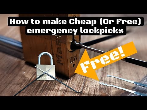 Lockpicking: How to make Cheap (or free) emergency Lockpicks