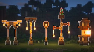 How to Build 5 Unique LAMP POST Designs Minecraft Blog