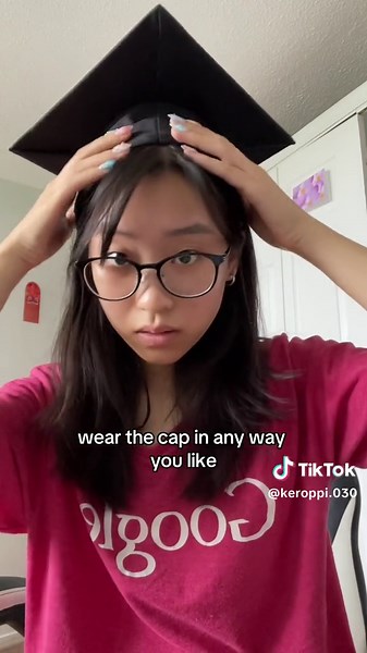 Replying to @AFINA ♡ forgot to include gorilla glue #gradcap | Graduation Cap