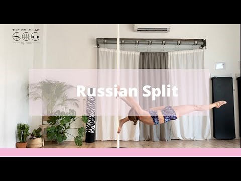 🇬🇧Pole dance tutorial, Russian Split