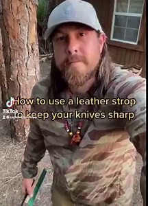How to use a leather strop to sharpen your knives... Take care of your tools, and they will take care of you 🤙🏽 | The Eco Preservation Project