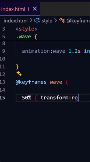 Waving text animation using css #coding #csscoding #webdesign