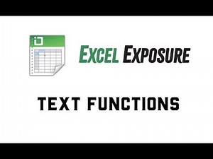 Text Functions in Excel