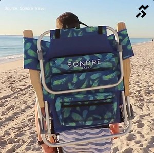 This backpack beach chair is perfect for your next trip | GIAdventure