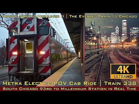 Metra Electric POV Cab Ride | Train 338 | South Chicago 93rd St to Millennium Station in Real Time