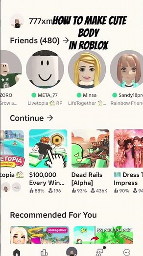 how to make cute body in Roblox