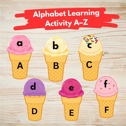 Alphabet Matching Activity A–Z for Kids | Uppercase & Lowercase Matching | ABC Learning for Preschool - Kindergarten - Etsy