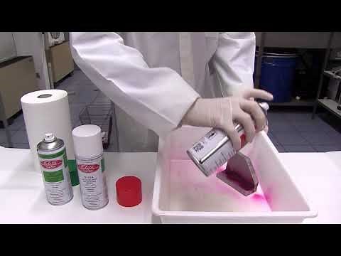 Elite NDT visible liquid penetrant inspection