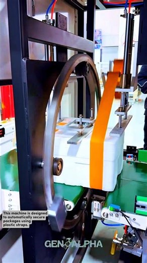 Automatic Strapping Machine for Package Securing #manufacturing