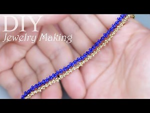 【DIY】Jewelry Making Idea *Chain making with beads *Tutorial｜ビーズアクセサリー|ビーズステッチ|ビーズワークアイデア