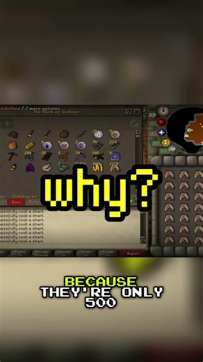 OSRS: Anglerfish to Sharks - Cooking XP Guide! #shorts