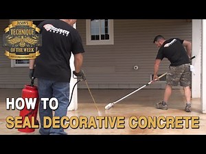 How To Seal Stamped Concrete