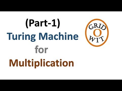 Part-1 Turing machine for multiplication