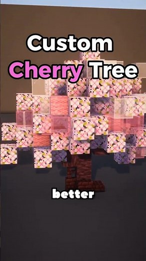 4 Easy Steps to build Amazing Custom Cherry Trees in Minecraft