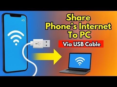 Share Phone's Internet to PC via USB Cable