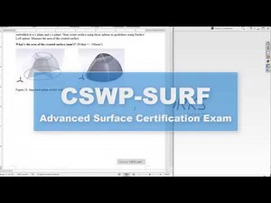Solidworks | CSWP Advanced Surface Certification Sample Test | Set 3/3