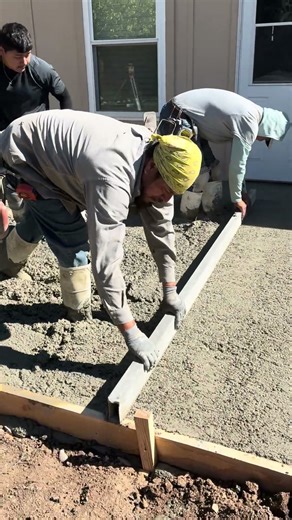 Pouring this back patio