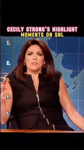 Cecily Strong's highlight moments on SNL #CecilyStrong #impression #snl #funny