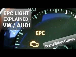 EPC CEL Warning Light🚨 VW AUDI – What EPC Indicator Means - What causes it- How to Fix- Cost to Fix