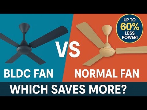 BLDC Fan vs Normal Fan | Which Saves More Power? | Smart Fan Comparison 🔋💨