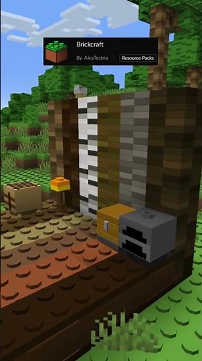 Brickcraft The Ultimate LEGO Minecraft Texture Pack #minecraft #texturepack #lego #shorts #gaming