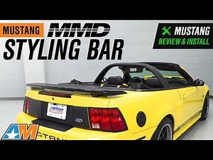 1994-2004 Mustang Convertible MMD Charcoal Styling Bar Review & Install