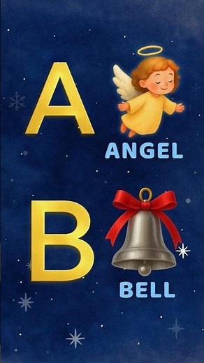 ABC Christmas Song🎄(A–H) | A is for Angel, B is for Bell