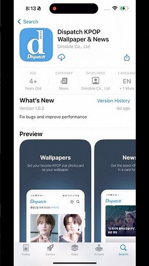 How to download the Dispatch app #kpop #dispatch #app #wallpaper #search_dispatch_app