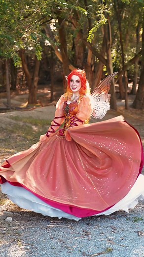 The full length tutorial for this pattern I made with Simplicity (S3029) is out on my YT channel now! 🎉🌟 @simplicity_creative_group . Wings: @HelloFaerie Videos in costume filmed by my wonderful mom ❤️ . #sewing #diy #diysewing #fairy #simplicity #pattern #sewingtiktok #sewingtutorial #craft #designer #fantasy #cosplay #dnd #renfaire #fashion #booktok