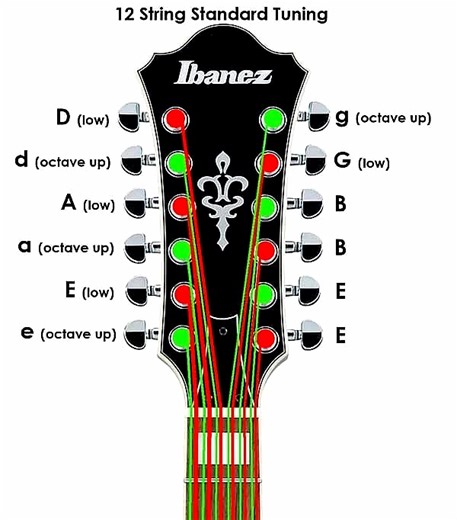 12 string standard tuning | Piano Entertainment