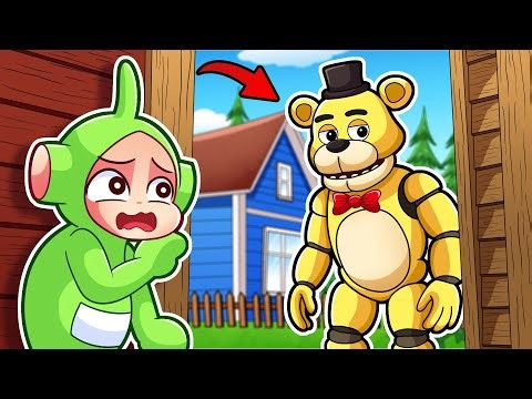 🌈 ESCAPE FROM SCARY-FAST-FREDBEAR IN HELLO NEIGHBOR! | Dipsy Plays Hello Neighbor Fredbear Mod