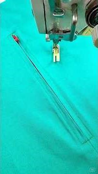 Sewing a Zipper the Easy Way: Step-by-Step Guide #shorts #sewing