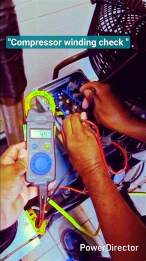 How to Check Compressor Winding Easily ⚡ | Quick Repair Guide #Shorts