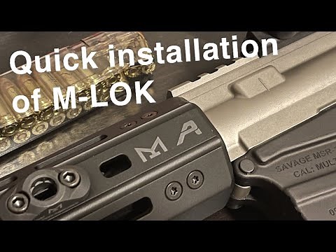 How to easily install M-lok attachments