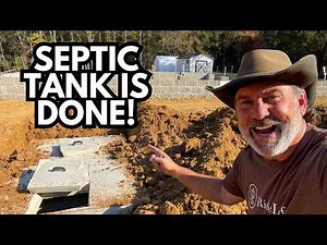 Septic System Install | Start To Finish | Off Grid Barn House Build