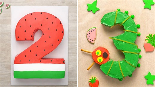 Stunning Number Cake Decorating Ideas 🎂🔢 | Creative, Elegant & Satisfying Tutorial