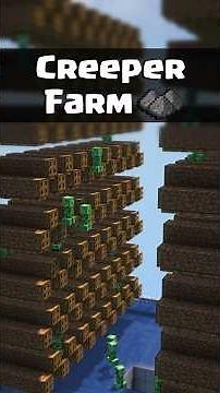 Minecraft Tutorial | NEW! Creeper Farm 🧨 ( Java 1.21+ ) #shorts #minecraft