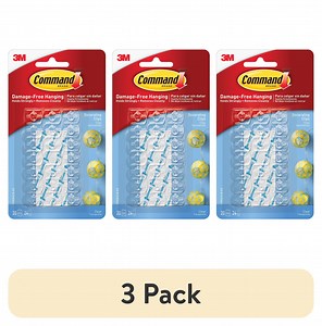 (3 pack) Command Decorating Clips, Clear, 20 Wall Hooks - Walmart.com